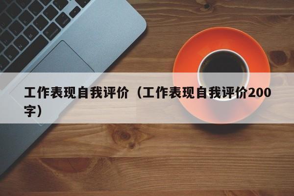 工作表现自我评价（工作表现自我评价200字）