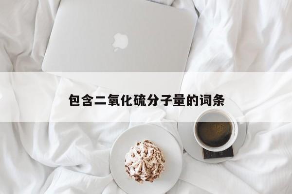 包含二氧化硫分子量的词条