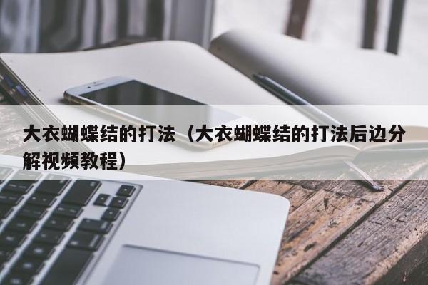 大衣蝴蝶结的打法（大衣蝴蝶结的打法后边分解视频教程）